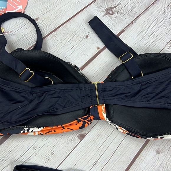 Women’s Plus Size Two Piece Swimsuits in Geo orange size 2X NWT - Picture 7 of 8